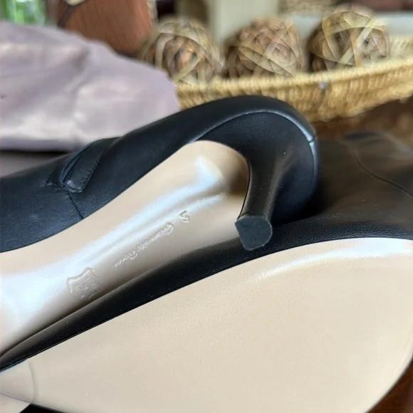 GIANVITO ROSSI Black Leather Ankle Booties Shoes Heels Women’s EU 41 NWT - Picture 12 of 12